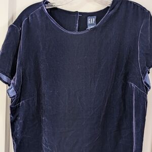 GAP Deep Purple Velvet Blouse